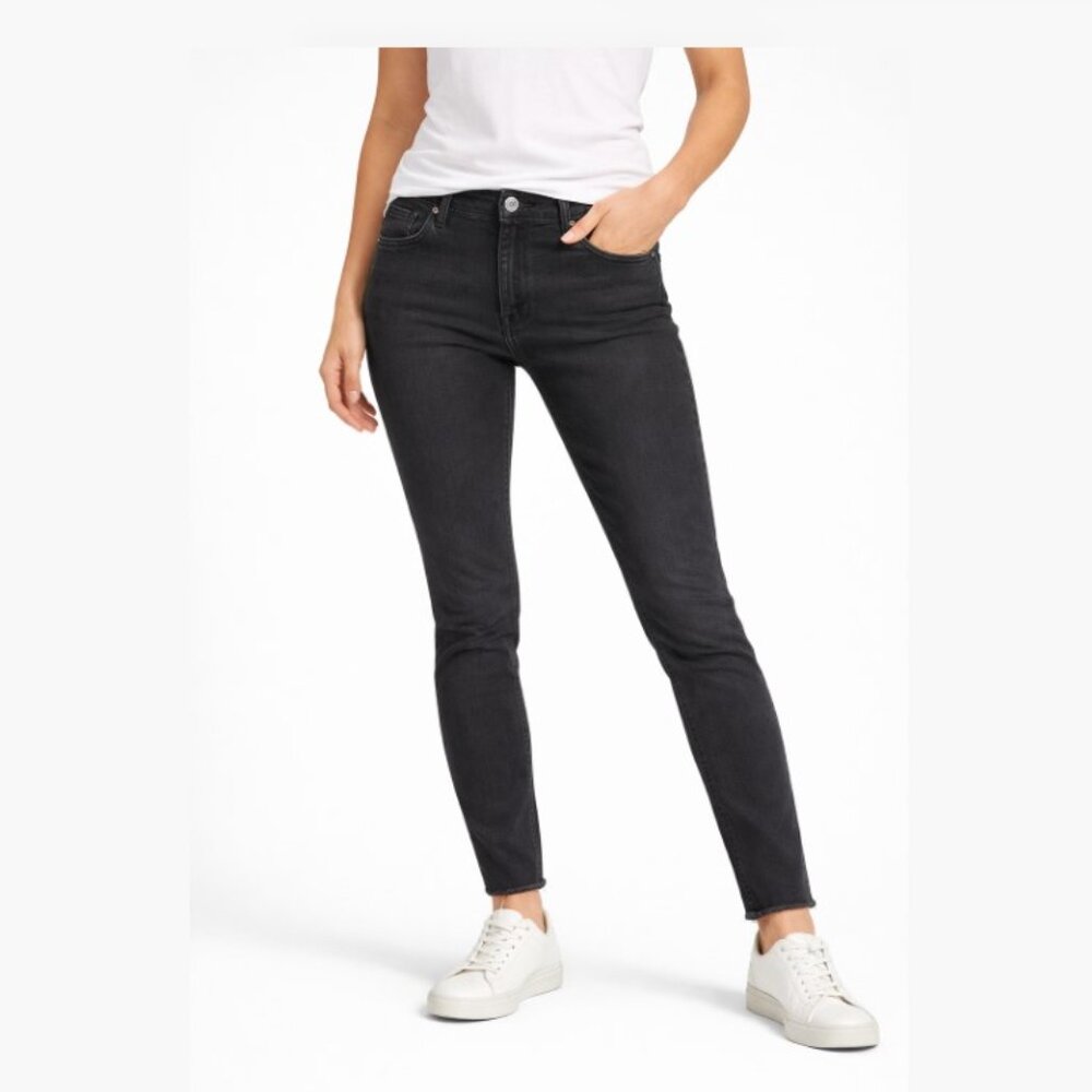 Express Mid Rise Stretch Legging Jean Black 8S Slim Stretch Denim